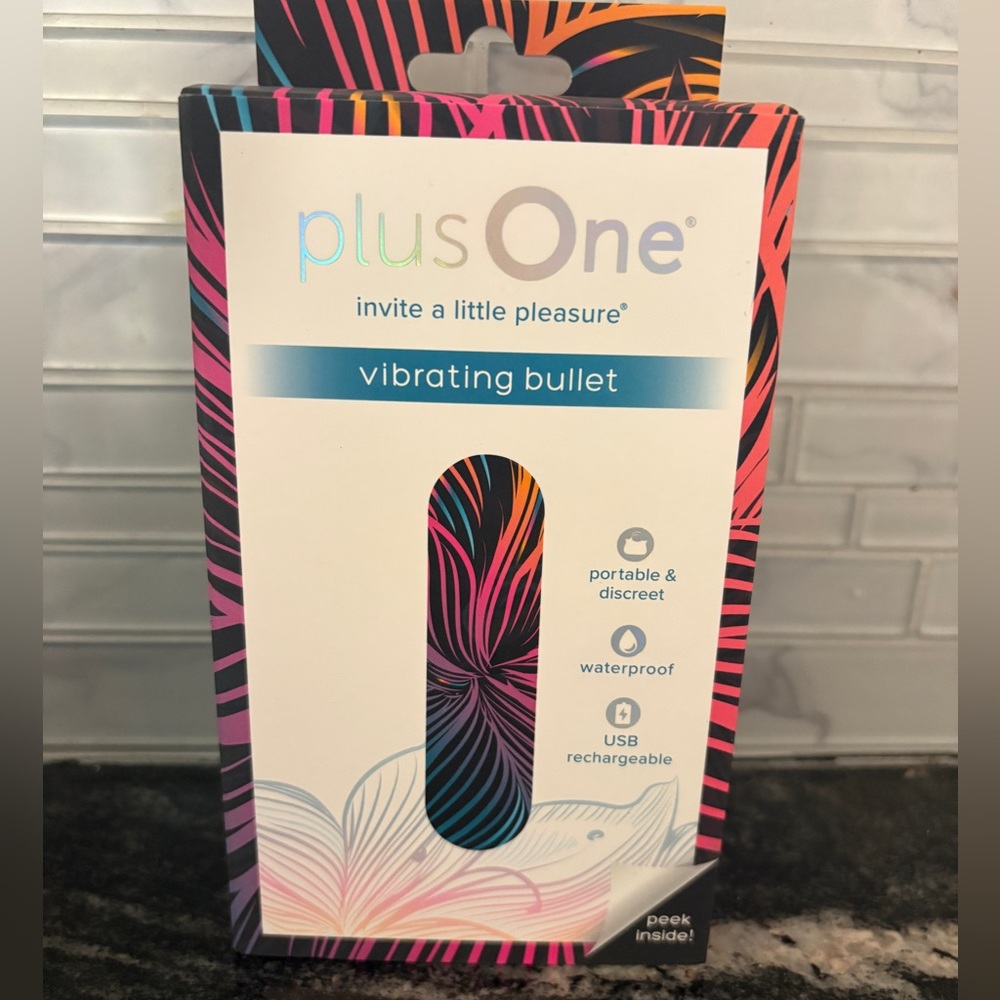 Plus One vibrating bullet. Brand new. NWT. Rechargeable. USB.